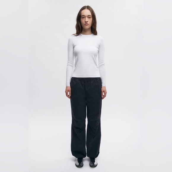 NWT Kotn long sleeve ribbed crew neck in marshmallow white - Picture 4 of 9